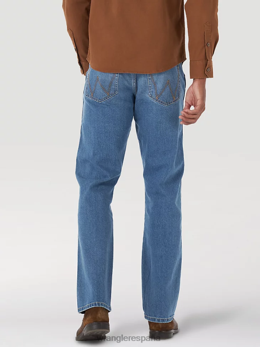 Wrangler ropa trama (mgw88al) hombres Vaqueros ajustados y rectos con diseño flexible para cualquier clima BDR0J177