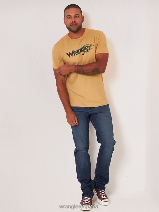 Wrangler ropa turno de noche (112325734) hombres jeans retro ajustados con pernera recta BDR0J24