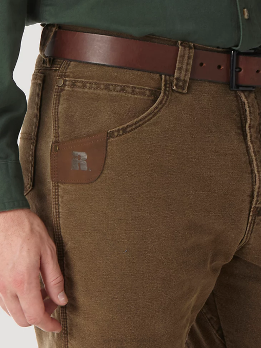 ropa marrón noche (3w055nb) hombres Wrangler Vaqueros de cinco bolsillos con forro acolchado y ropa de trabajo Riggs BDR0J192