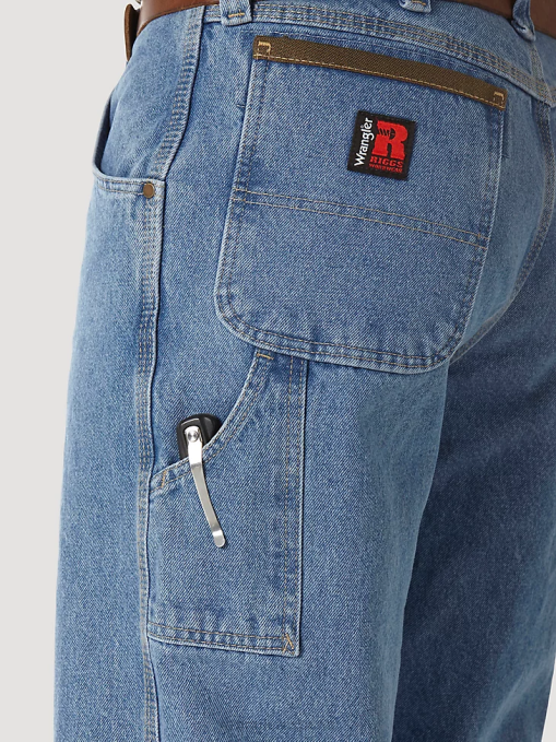 ropa índigo vintage (3w020vi) hombres Wrangler carpintero ropa de trabajo riggs BDR0J157