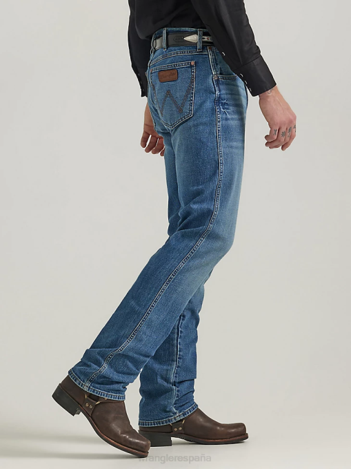 ropa normanda (112332244) hombres Wrangler jeans retro ajustados con pernera recta BDR0J23