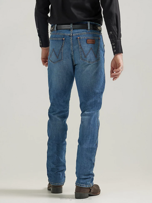 ropa normanda (112332244) hombres Wrangler jeans retro ajustados con pernera recta BDR0J23