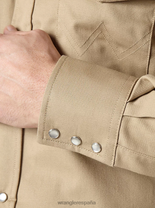 Wrangler ropa azul marino/negro (fr123bl) hombres camisa a cuadros occidental de manga larga resistente al fuego fr BDR0J500