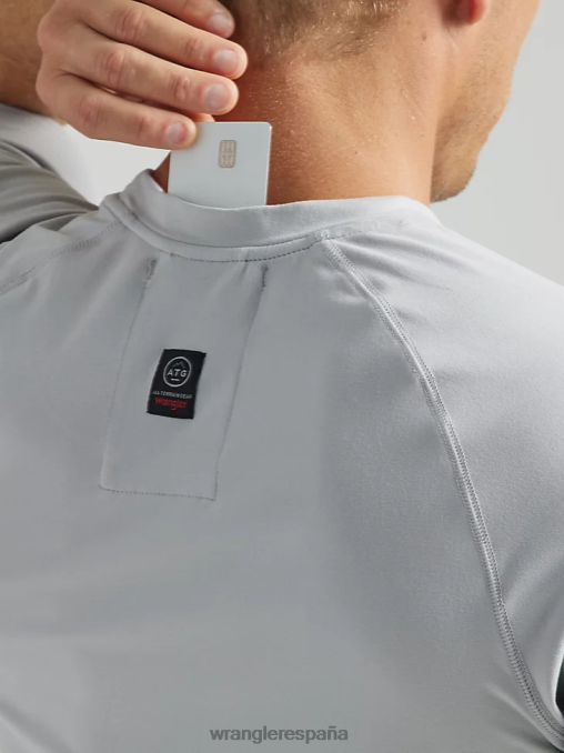 Wrangler ropa niebla del puerto (112331282) hombres camisa de punto atg performance BDR0J641