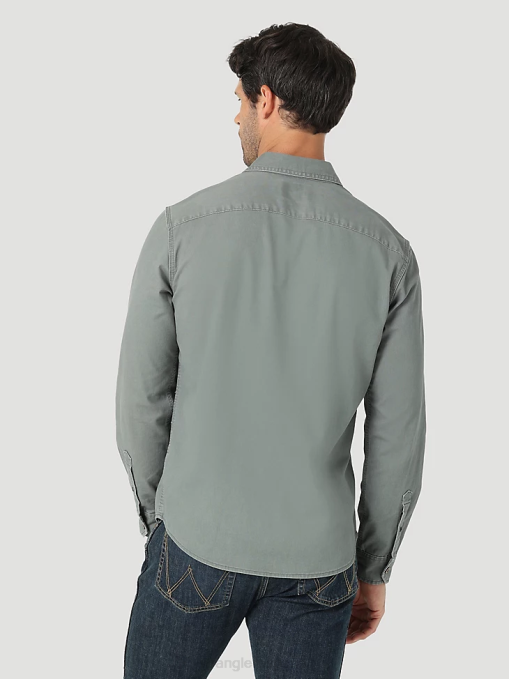 ropa bronce (112322904) hombres Wrangler camisa Epic de sarga elástica suave BDR0J332