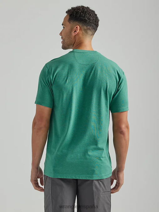Wrangler ropa abeto (112324983) hombres Camiseta de rendimiento de manga corta con 1 bolsillo Riggs Workwear BDR0J282