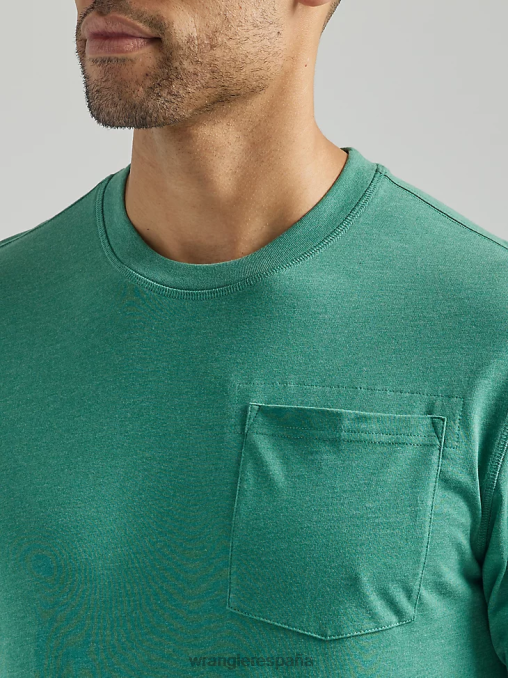 Wrangler ropa abeto (112324983) hombres Camiseta de rendimiento de manga corta con 1 bolsillo Riggs Workwear BDR0J282
