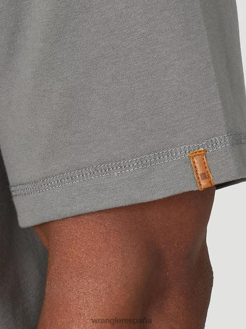 Wrangler ropa níquel (3w701nk) hombres Camiseta de rendimiento de manga corta con 1 bolsillo Riggs Workwear BDR0J281