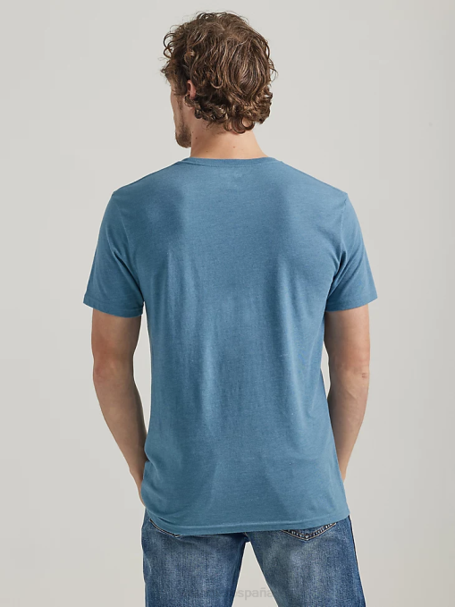 ropa burdeos (3w710bg) hombres Wrangler Camiseta de manga larga con bolsillo Riggs Workwear BDR0J274