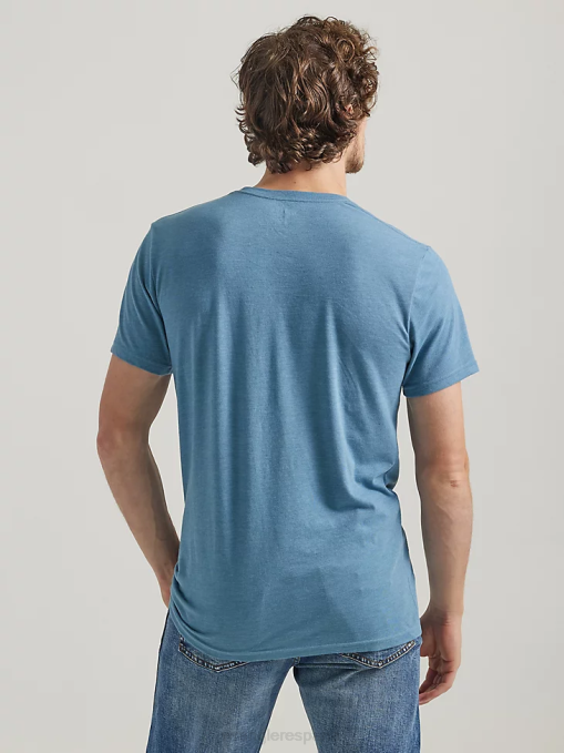 ropa burdeos (3w710bg) hombres Wrangler Camiseta de manga larga con bolsillo Riggs Workwear BDR0J274