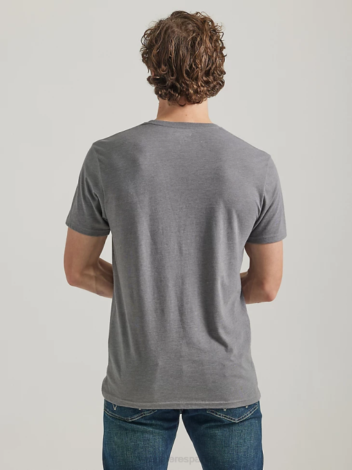 ropa burdeos (3w710bg) hombres Wrangler Camiseta de manga larga con bolsillo Riggs Workwear BDR0J274