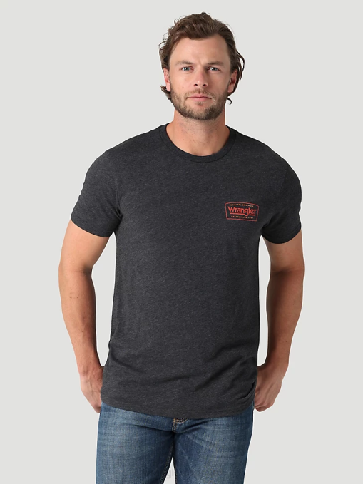 ropa burdeos (3w710bg) hombres Wrangler Camiseta de manga larga con bolsillo Riggs Workwear BDR0J274