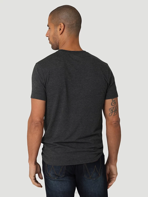 ropa burdeos (3w710bg) hombres Wrangler Camiseta de manga larga con bolsillo Riggs Workwear BDR0J274