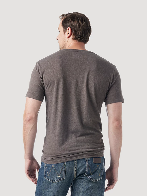 ropa burdeos (3w710bg) hombres Wrangler Camiseta de manga larga con bolsillo Riggs Workwear BDR0J274