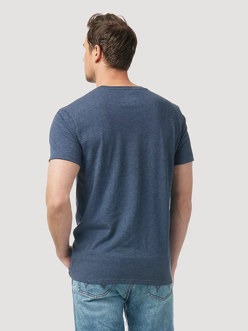 ropa burdeos (3w710bg) hombres Wrangler Camiseta de manga larga con bolsillo Riggs Workwear BDR0J274