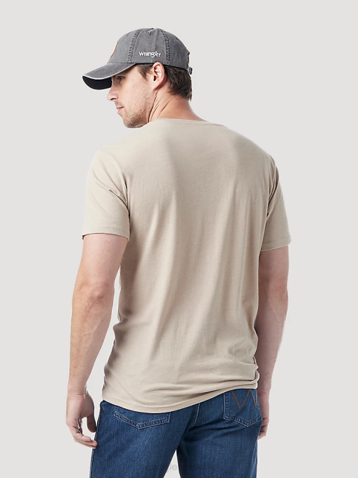 ropa burdeos (3w710bg) hombres Wrangler Camiseta de manga larga con bolsillo Riggs Workwear BDR0J274