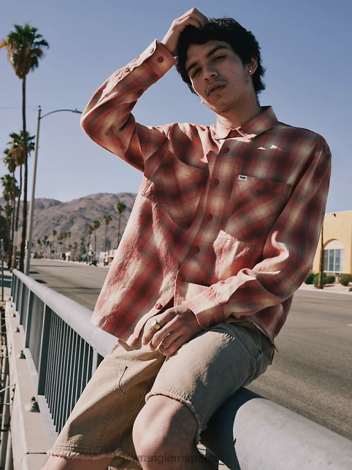 Wrangler ropa azul (zheepao) hombres Authentics chaqueta estilo camisa de franela acolchada BDR0J391