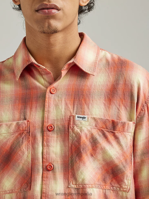 Wrangler ropa azul (zheepao) hombres Authentics chaqueta estilo camisa de franela acolchada BDR0J391