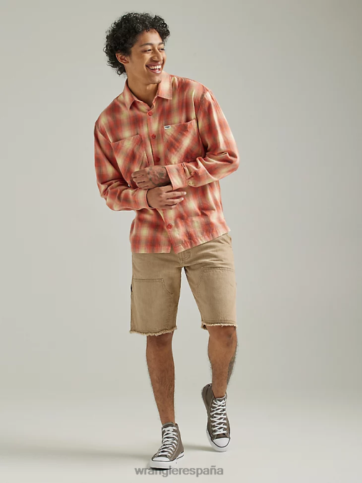 Wrangler ropa azul (zheepao) hombres Authentics chaqueta estilo camisa de franela acolchada BDR0J391