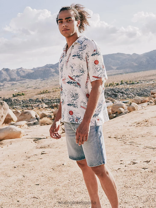 Wrangler ropa cabernet (112324455) hombres Chaqueta camisera gruesa con forro de sherpa a cuadros BDR0J387