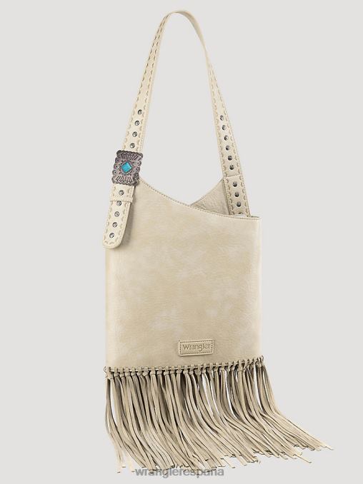Wrangler accesorios bronceado (112351719) mujer bandolera con flecos y tachuelas BDR0J911