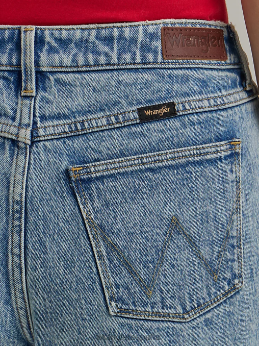 Wrangler ropa flor silvestre (112335761) mujer shorts vintage de tiro alto con cortes BDR0J837