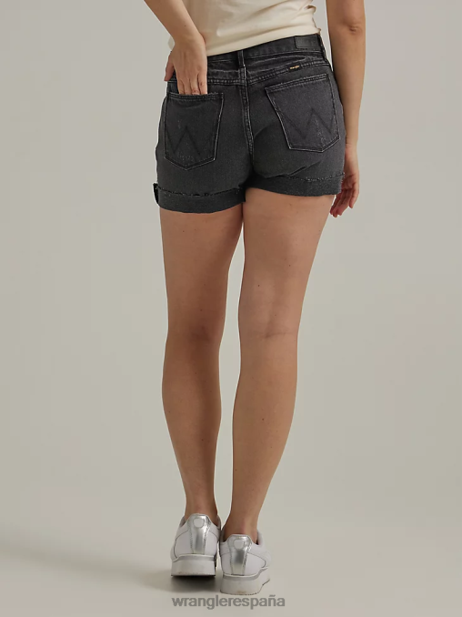 Wrangler ropa luz de la luna (112334745) mujer shorts de mezclilla desgastados BDR0J850