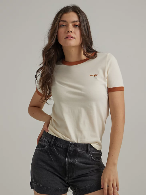 Wrangler ropa luz de la luna (112334745) mujer shorts de mezclilla desgastados BDR0J850