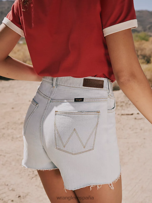 Wrangler ropa sueño azul (112333794) mujer shorts de talle alto hasta la mitad del muslo BDR0J825