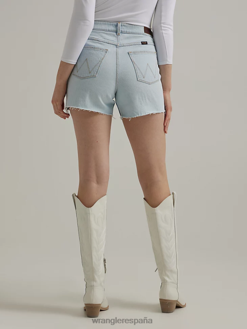 Wrangler ropa sueño azul (112333794) mujer shorts de talle alto hasta la mitad del muslo BDR0J825