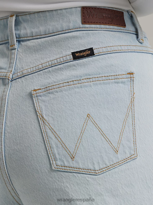 Wrangler ropa sueño azul (112333794) mujer shorts de talle alto hasta la mitad del muslo BDR0J825