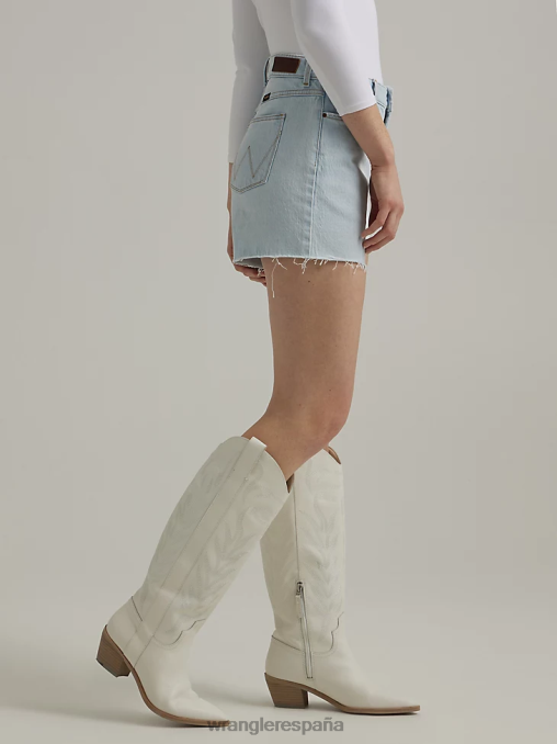 Wrangler ropa sueño azul (112333794) mujer shorts de talle alto hasta la mitad del muslo BDR0J825