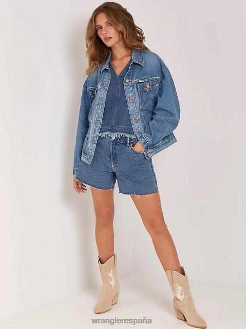 Wrangler ropa topacio (112333477) mujer shorts de talle alto hasta la mitad del muslo BDR0J827