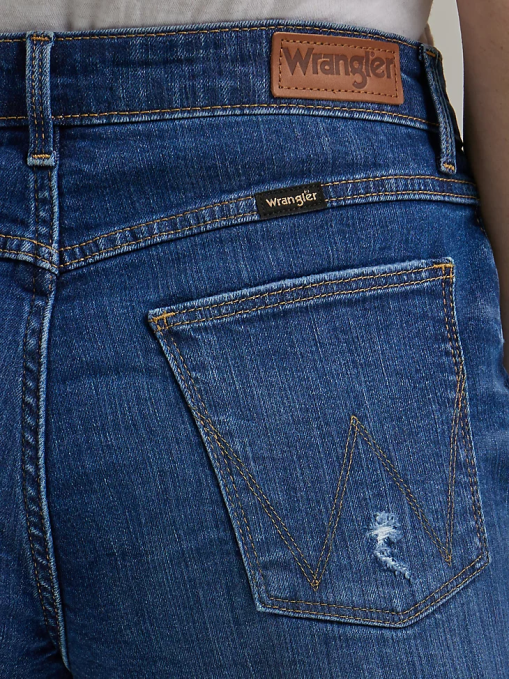 ropa carmesí (112327628) mujer Wrangler shorts vintage de tiro alto con cortes BDR0J832