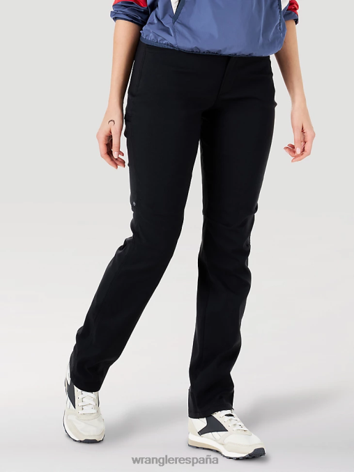 Wrangler ropa negro (la110bk) mujer pantalón utilitario atg by slim BDR0J819