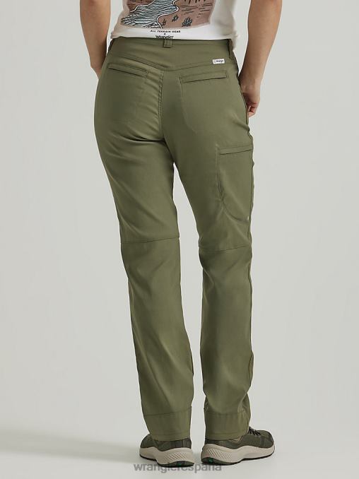 Wrangler ropa oliva polvoriento (112333734) mujer pantalón utilitario atg by slim BDR0J816