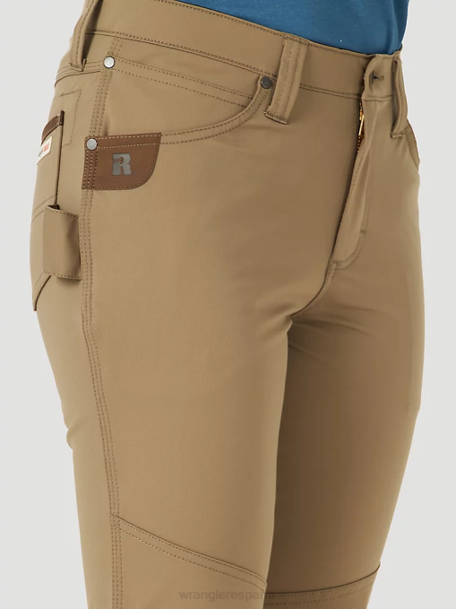 ropa caqui dorado (3wf60gk) mujer Wrangler Pantalón cargo Riggs Workwear Ripstop Ranger BDR0J820