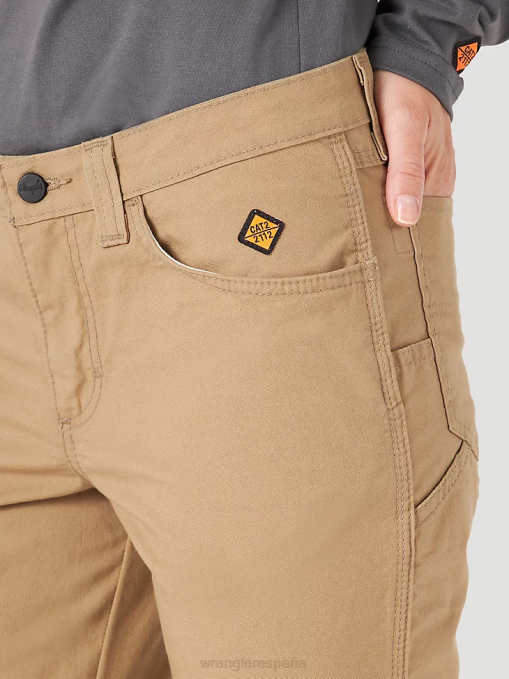 ropa caqui dorado (3wf60gk) mujer Wrangler Pantalón cargo Riggs Workwear Ripstop Ranger BDR0J820