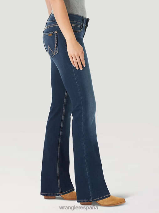 Wrangler ropa lavado ht (09mwzht) mujer jean retro mae BDR0J747