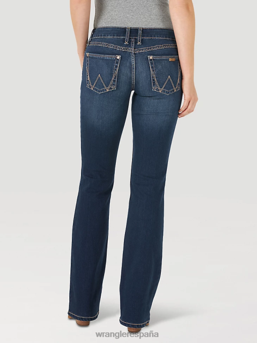 Wrangler ropa lavado ht (09mwzht) mujer jean retro mae BDR0J747