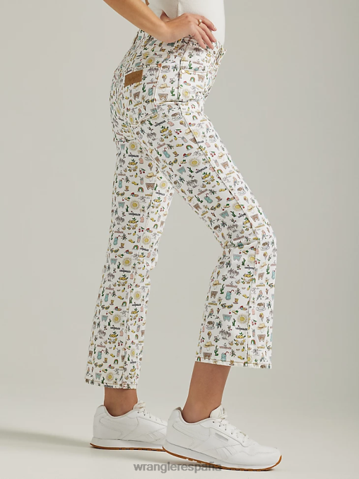 Wrangler ropa lavar (09mwzdo) mujer vaqueros con corte bota BDR0J779