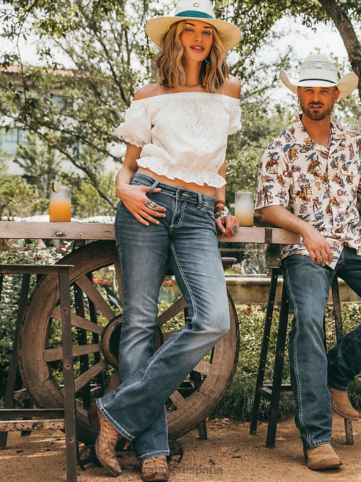 Wrangler ropa madera muerta (09mwzdw) mujer jean retro mae BDR0J737