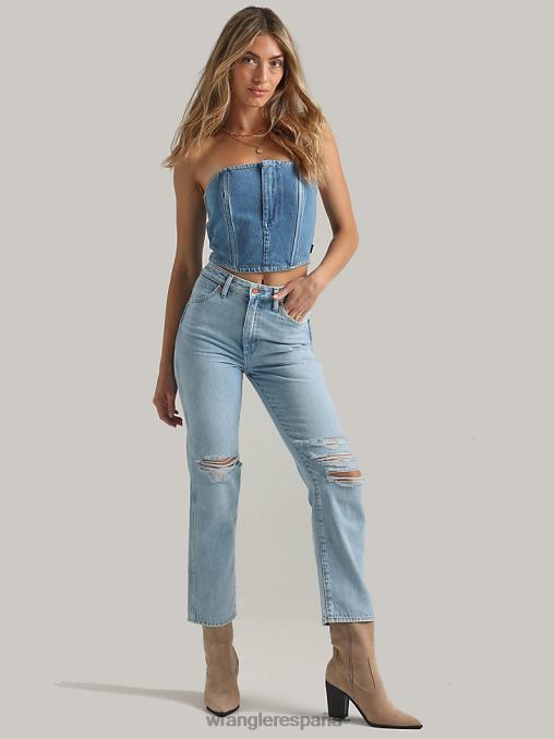 Wrangler ropa malas intenciones (112334578) mujer vaqueros desgastados 603 del salvaje oeste BDR0J777