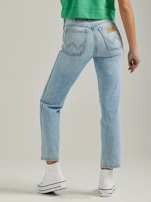 ropa honolua (112334569) mujer Wrangler salvaje oeste 603 jeans rectos de talle alto BDR0J765