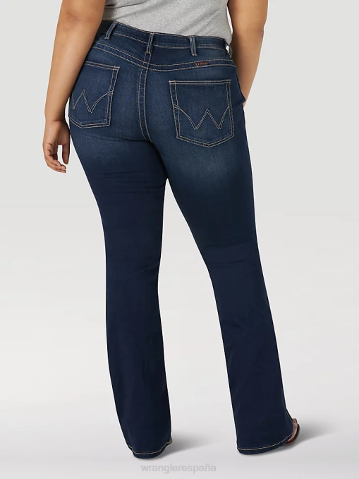 ropa panaderosville (frac9bf) mujer Wrangler Vaqueros de trabajo estilo bota Mae retro resistentes al fuego BDR0J803