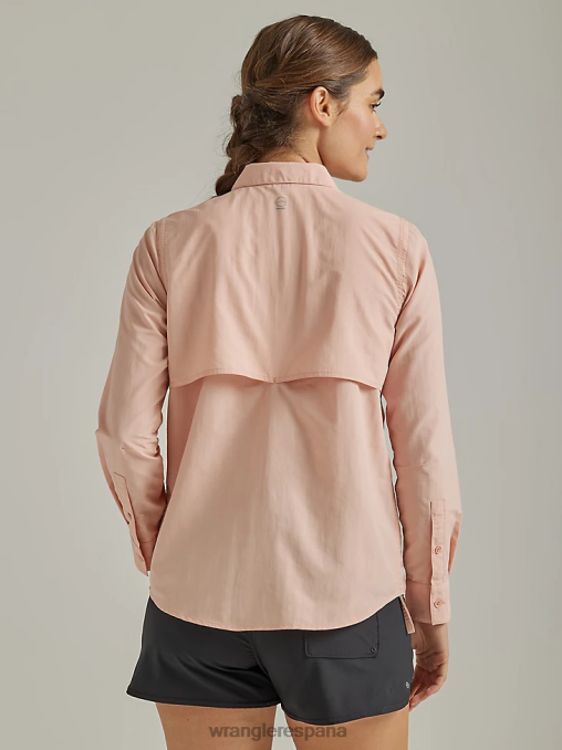 Wrangler ropa rosa (112331505) mujer atg por camisa de pescador BDR0J899