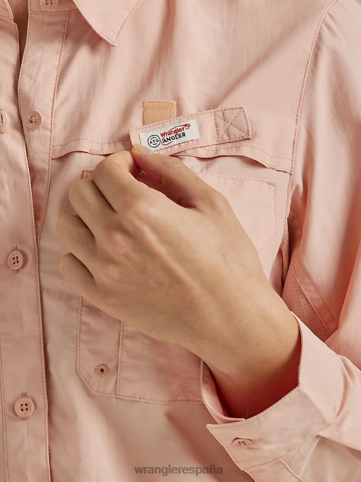 Wrangler ropa rosa (112331505) mujer atg por camisa de pescador BDR0J899