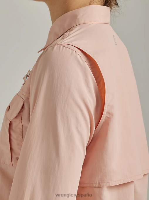 Wrangler ropa rosa (112331505) mujer atg por camisa de pescador BDR0J899