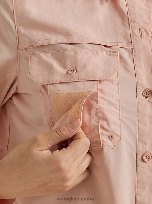 Wrangler ropa rosa (112331505) mujer atg por camisa de pescador BDR0J899