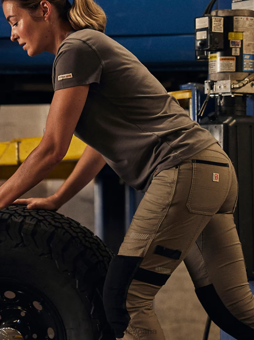 Wrangler ropa carbón (3wf70ch) mujer Camiseta de rendimiento de manga corta Riggs Workwear BDR0J877